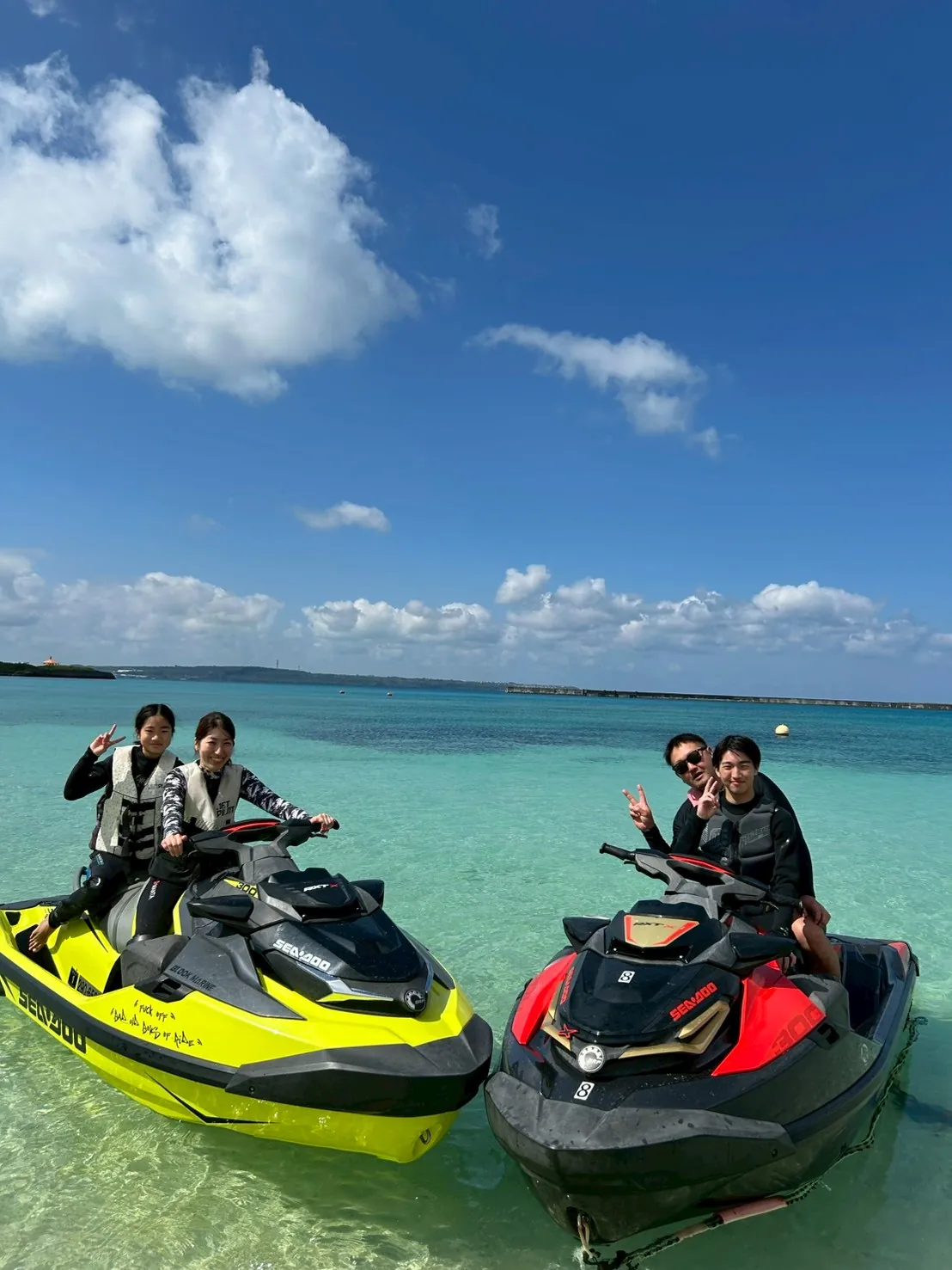遊び放題プラン・2台のSeaDoo・友人グループで楽しむ宮古島
